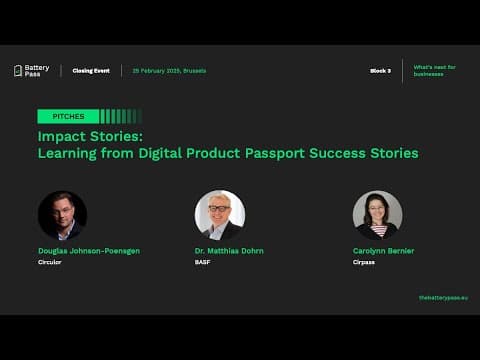 Impact Stories: Learning from Digital Product Passport Success Stories